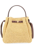 Tory Burch Borsa "Romy" A Secchiello In Paglia