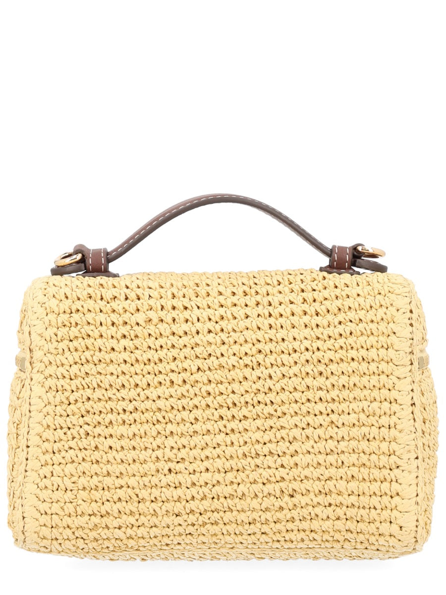 Tory Burch Borsa In Rafia Con Tracolla