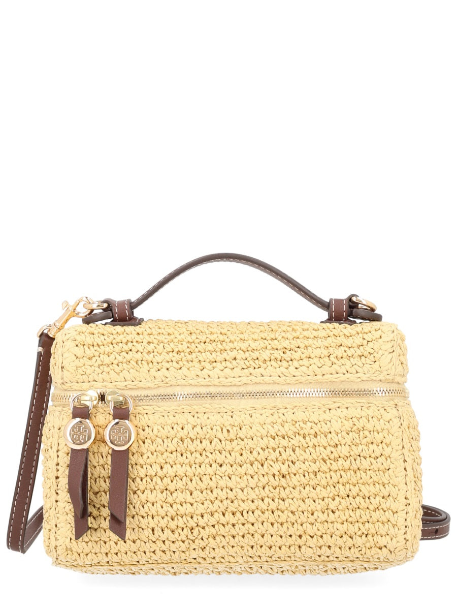 Tory Burch Borsa In Rafia Con Tracolla