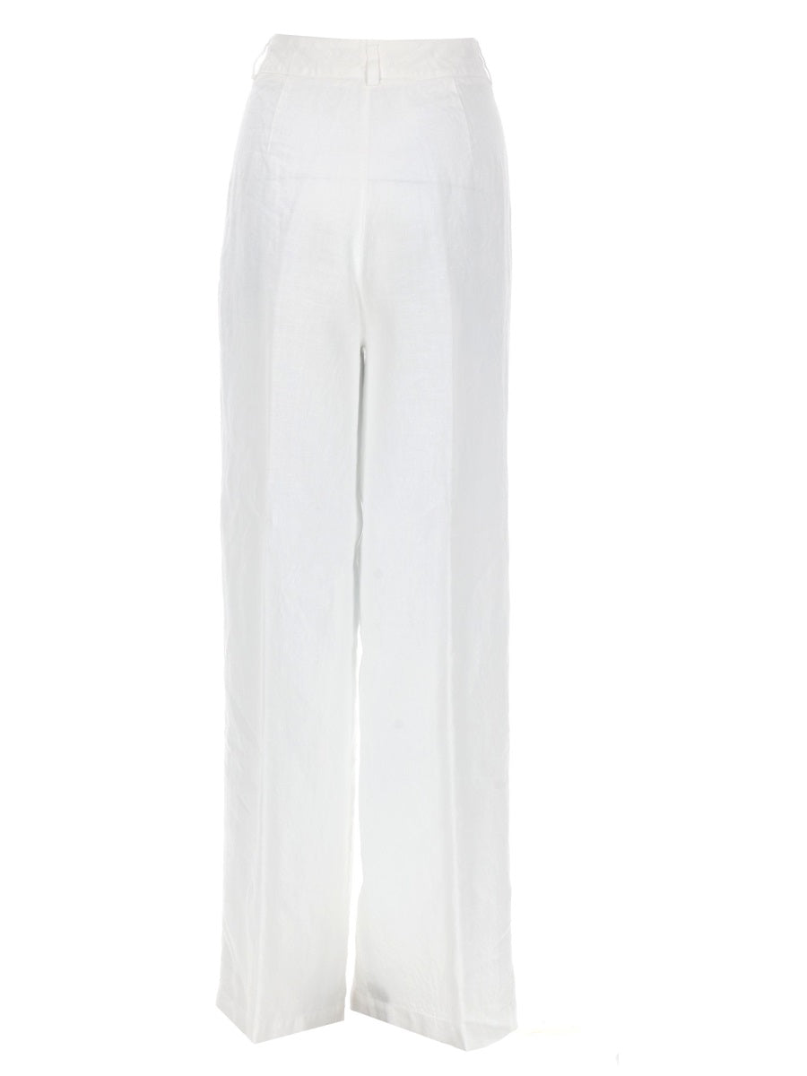 120% Lino Pantalone In Lino