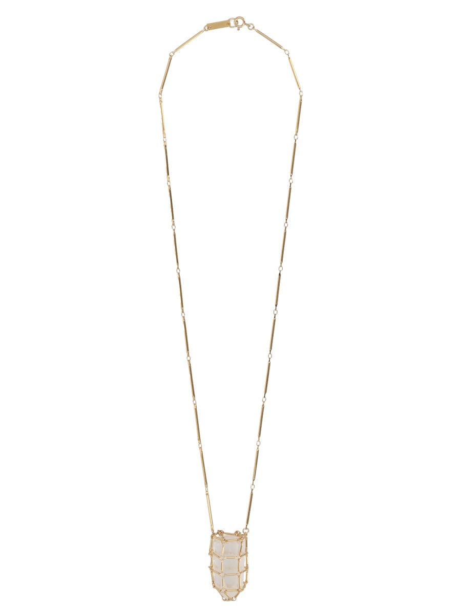 Isabel Marant Collana Con Pendente "Rock Crystal"