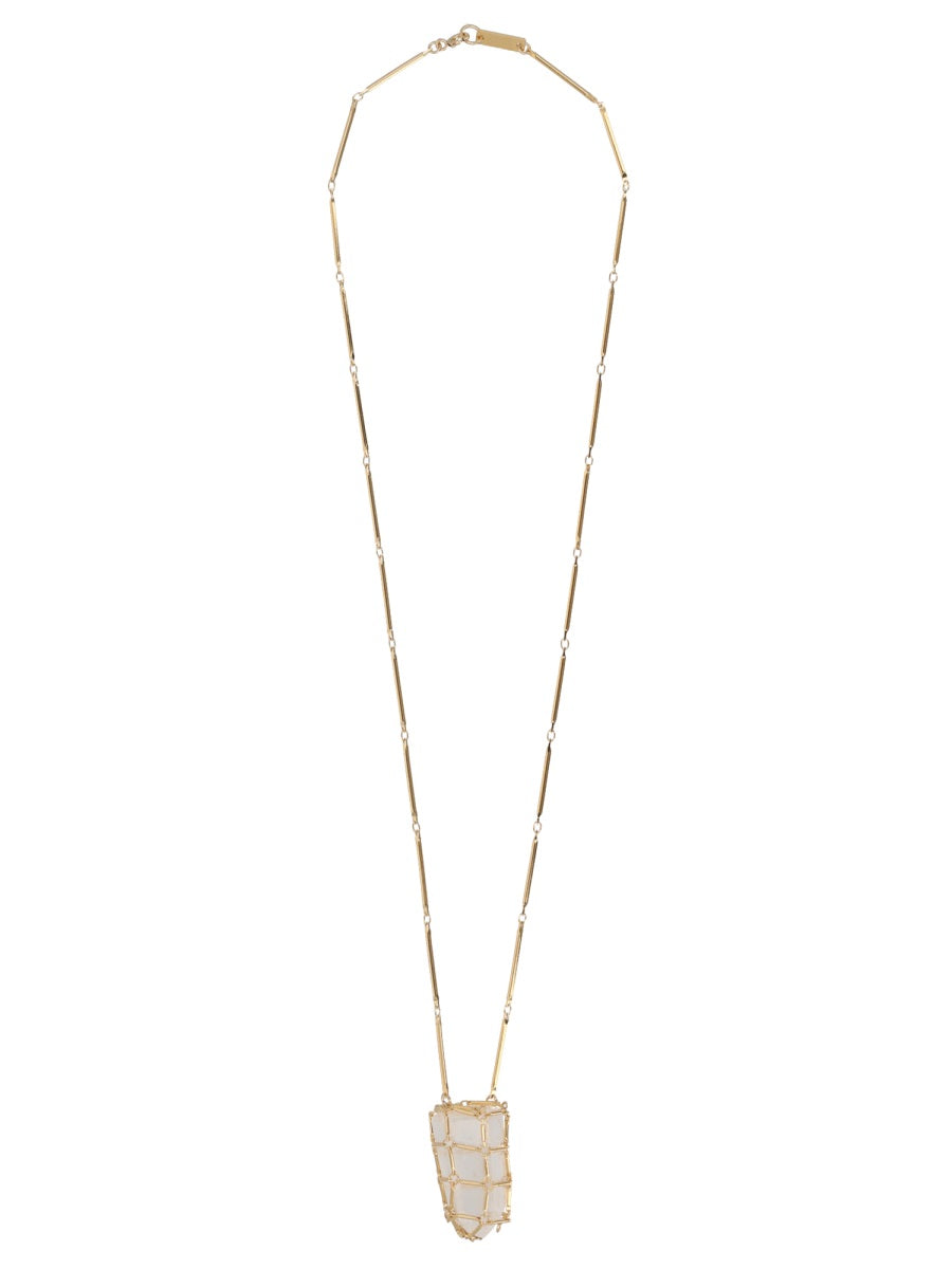 Isabel Marant Collana Con Pendente "Rock Crystal"