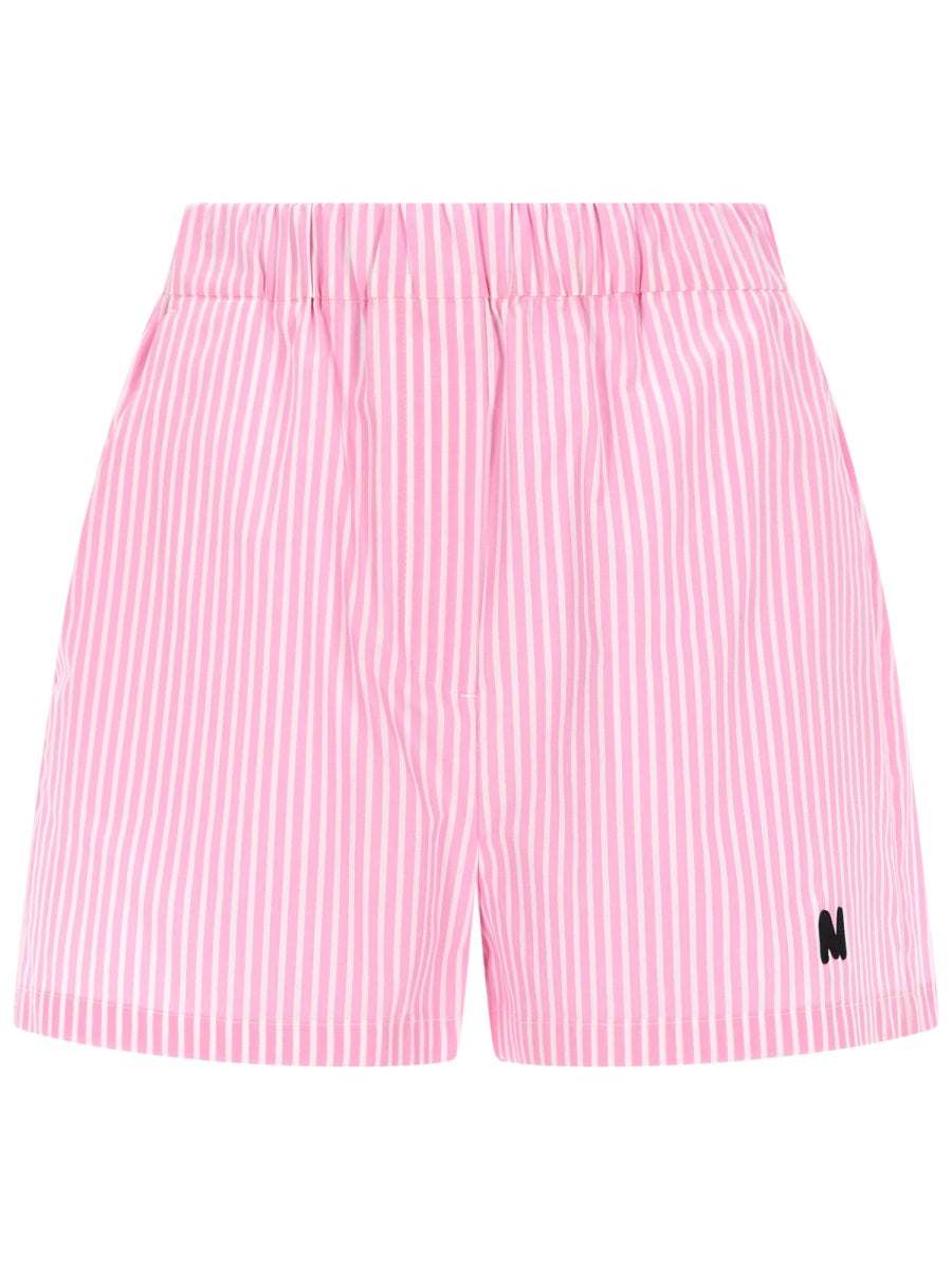 Msgm Shorts Con Logo
