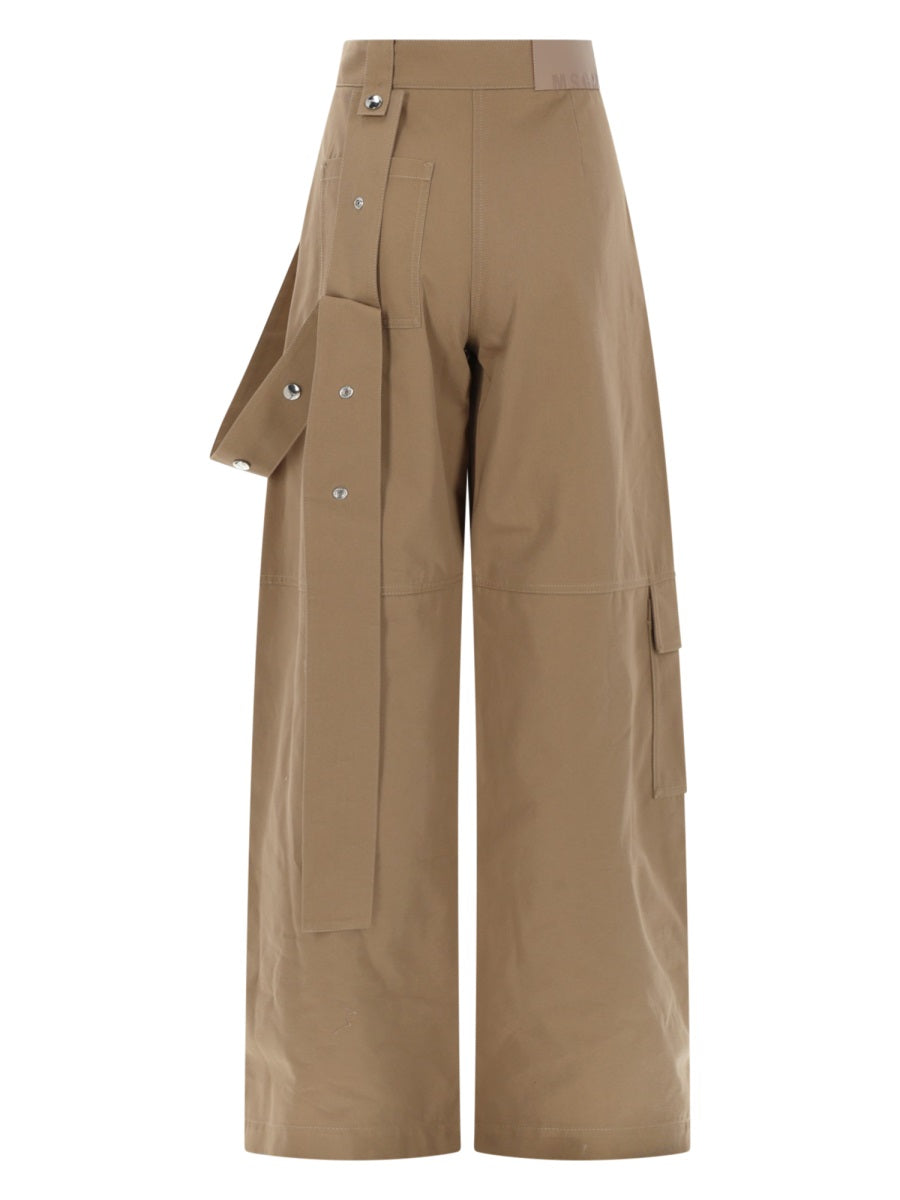 Msgm Pantalone Dritto In Cotone