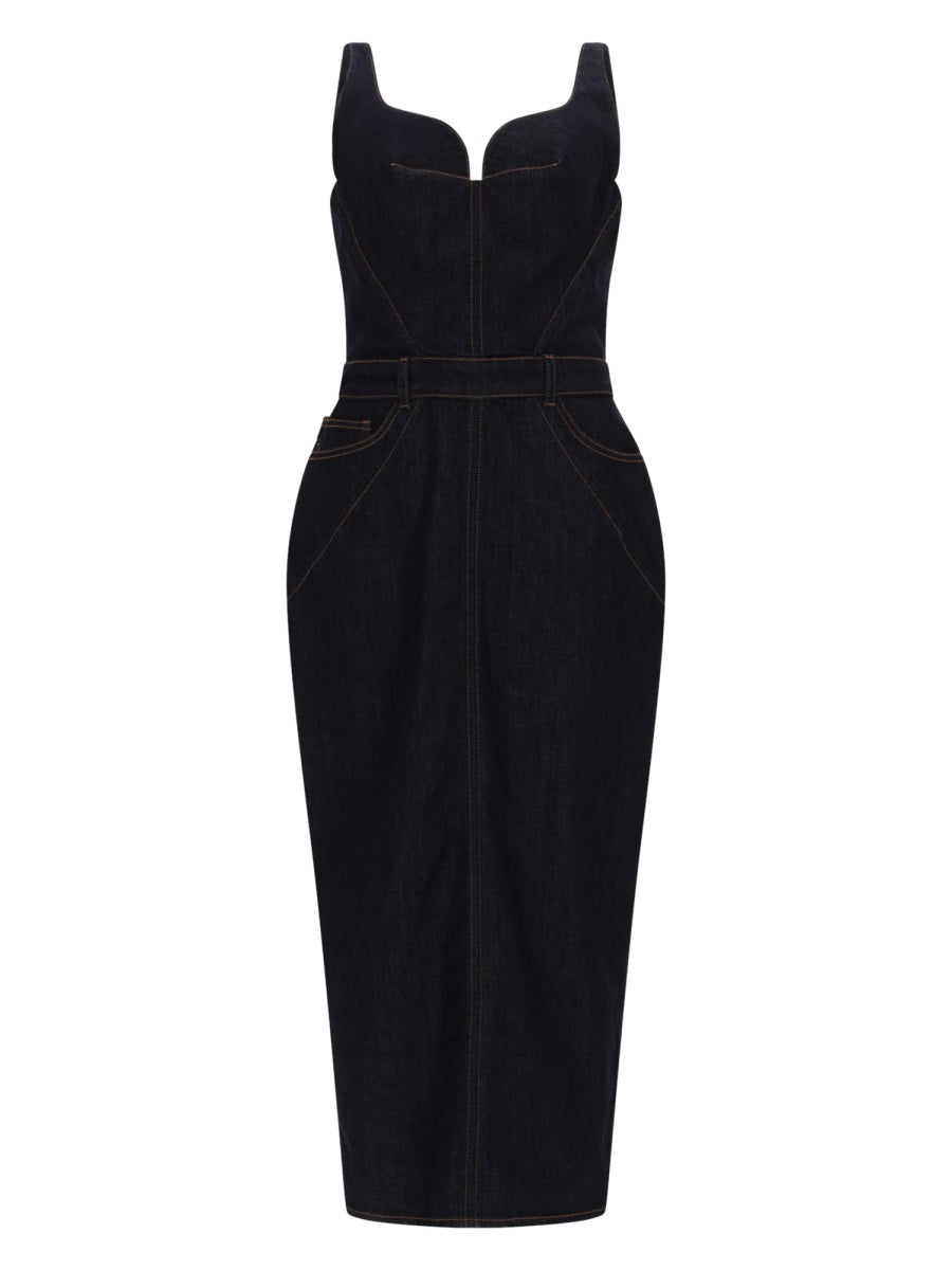 Givenchy Abito In Denim Grezzo