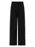 Msgm Pantalone Dritto Con Dettagli In Pizzo