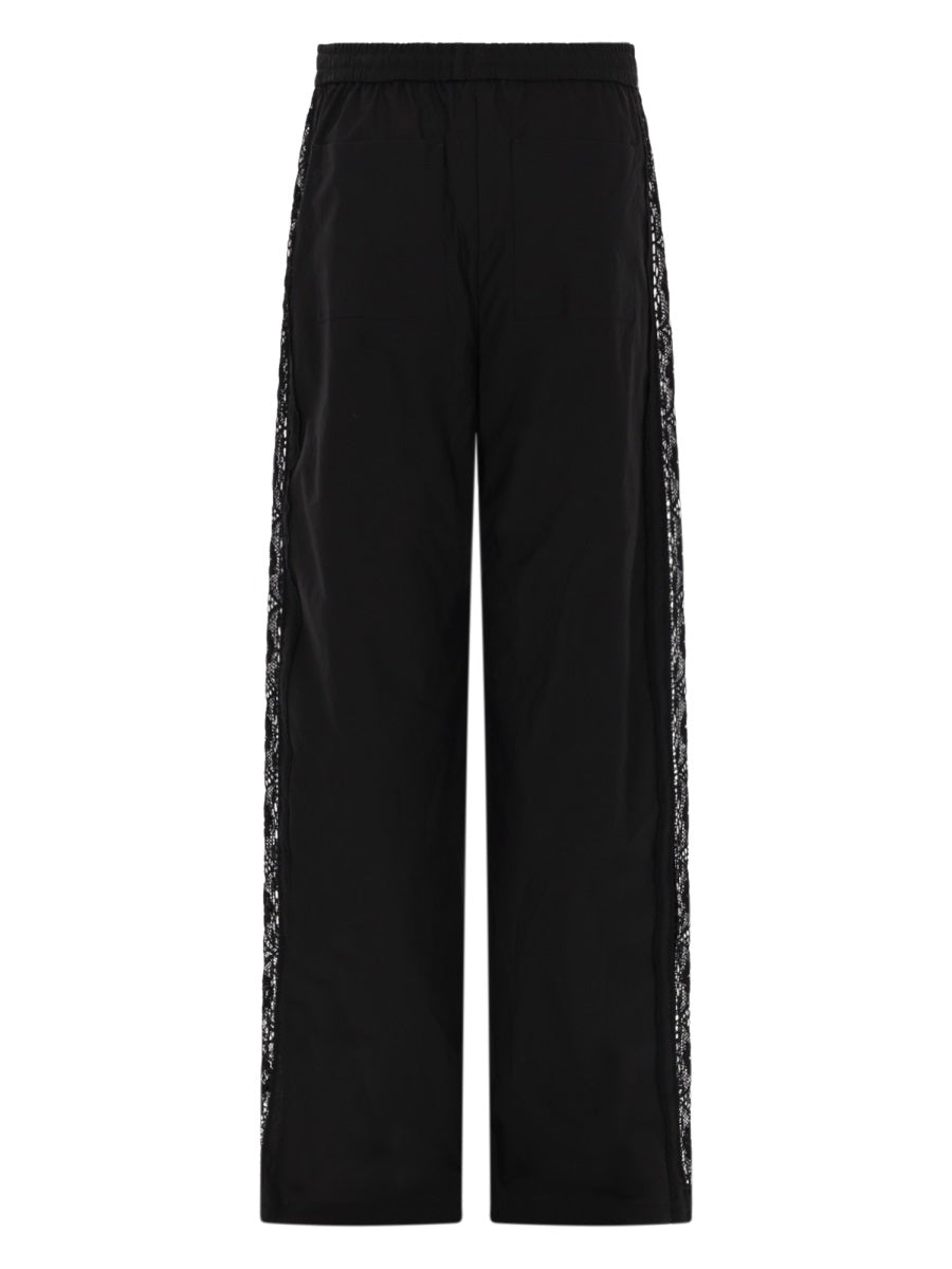 Msgm Pantalone Dritto Con Dettagli In Pizzo