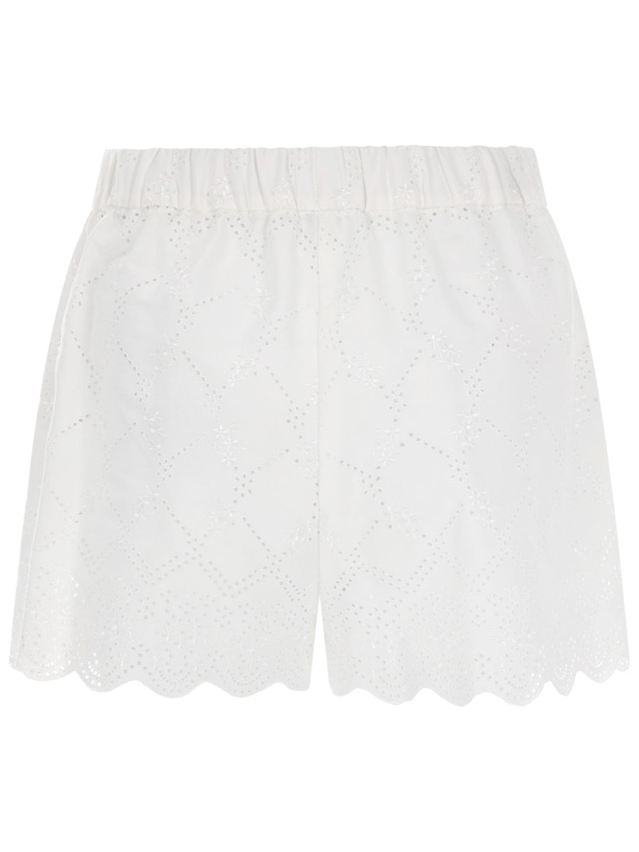 Msgm Shorts Con Motivo Traforato