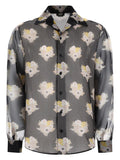 Fendi Camicia Oversize In Seta E Cotone