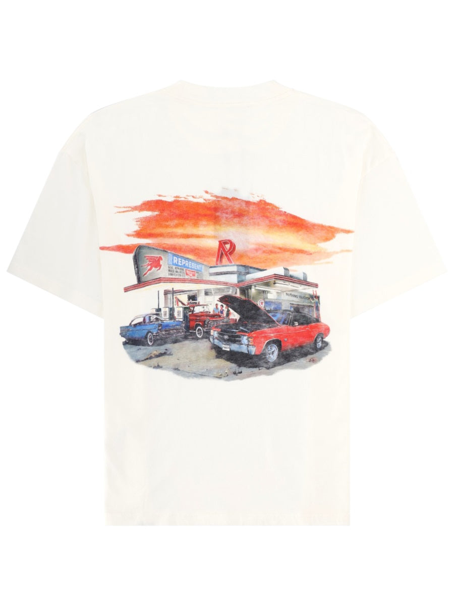 Represent T Shirt Con Stampa "24 Hour Service"