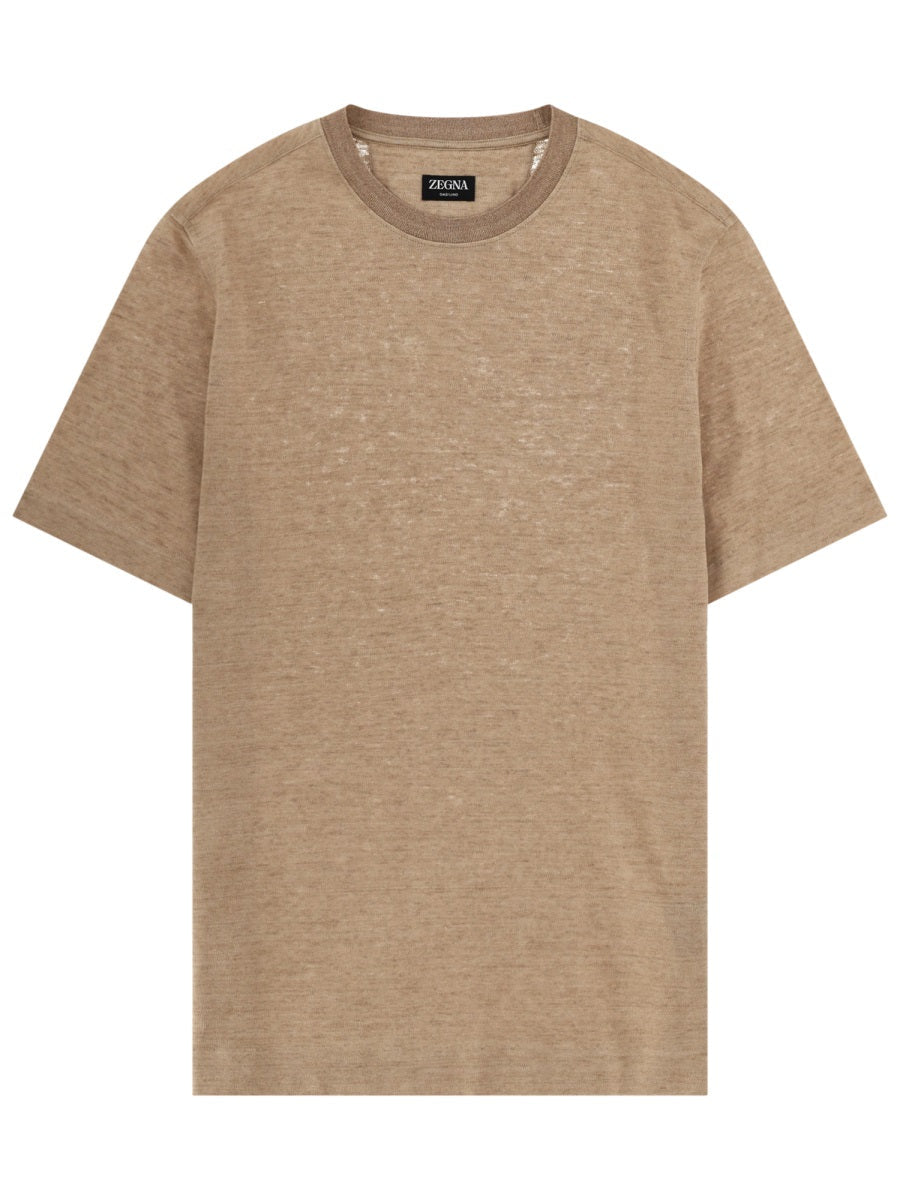 Zegna T Shirt "Oasi" In Lino