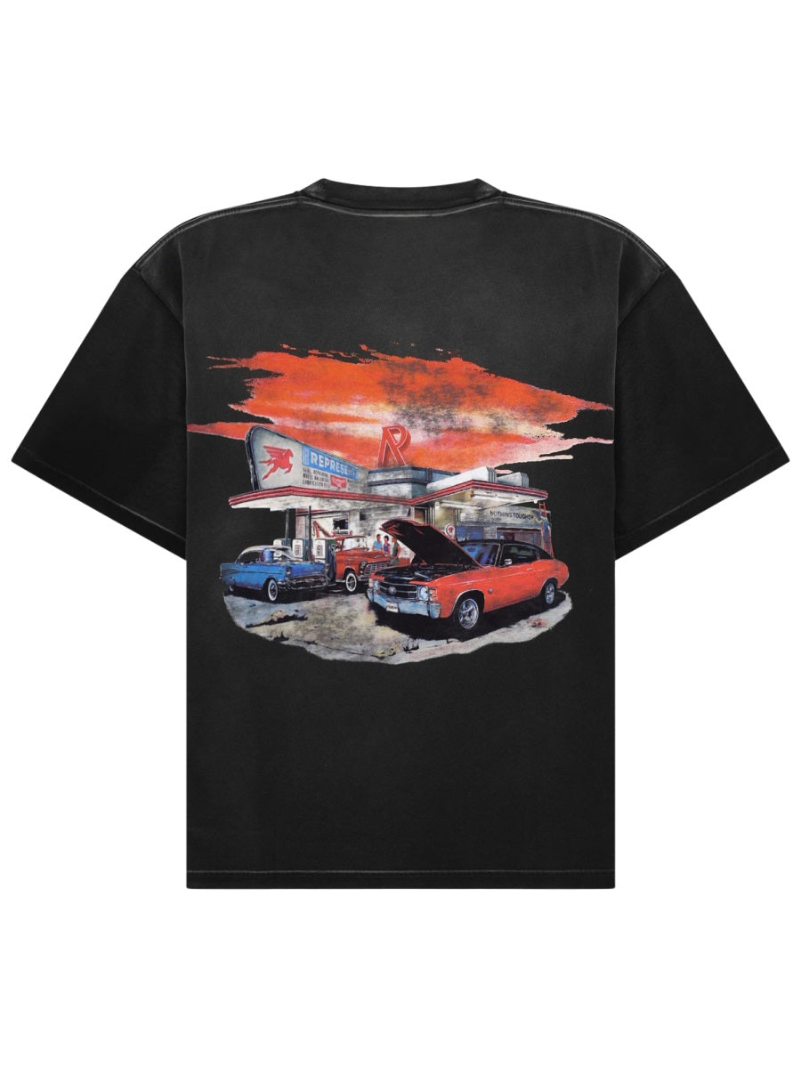 Represent T Shirt Con Stampa "24 Hour Service"