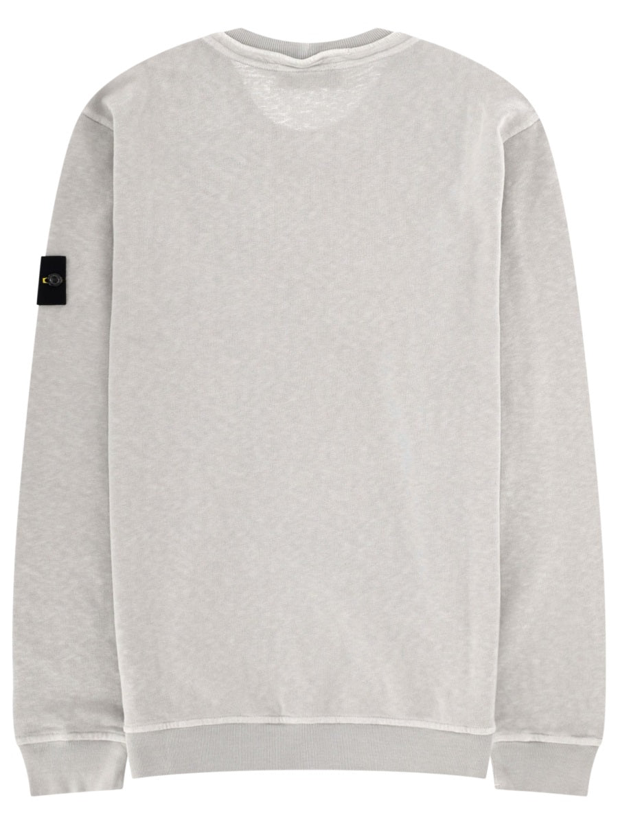 Stone Island Felpa Con Patch Logo