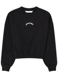 Palm Angels Felpa Crop Con Logo