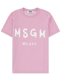 Msgm T Shirt Con Logo