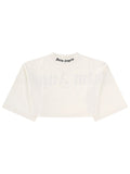 Palm Angels T Shirt Cropped Con Logo
