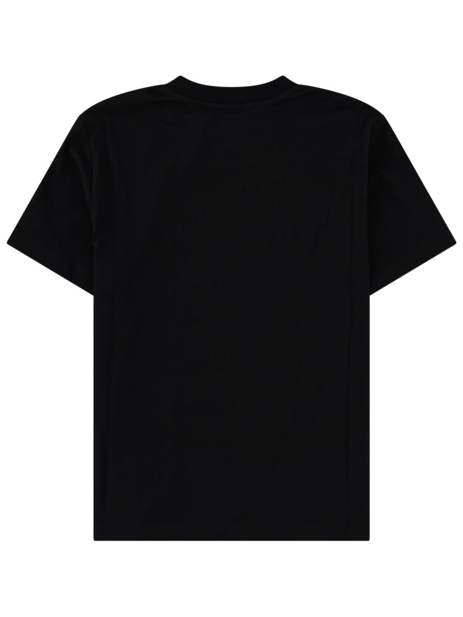 Msgm T Shirt Con Logo Ricamato In Pizzo