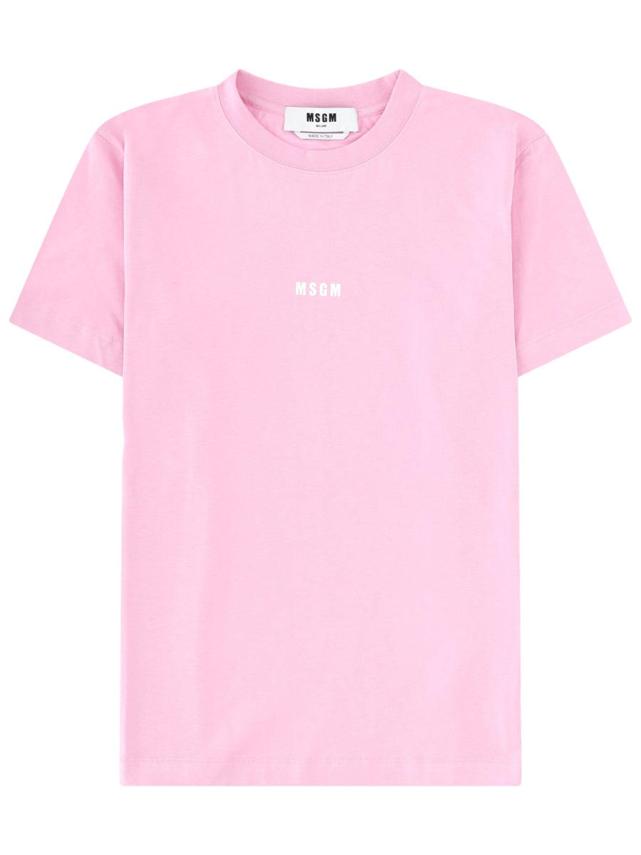 Msgm T Shirt Con Logo