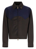 Versace Giacca In Lana E Mohair Con Zip