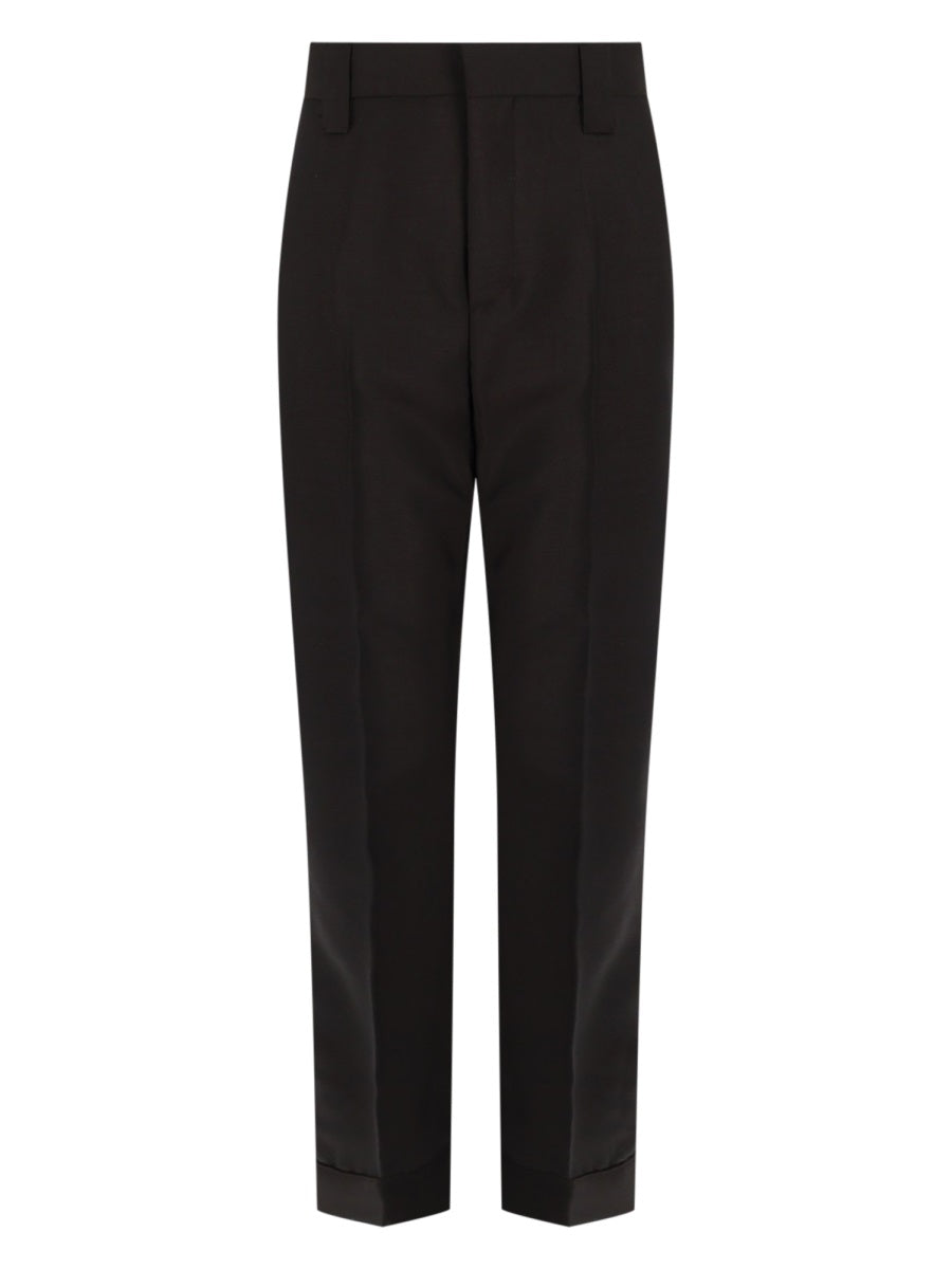Versace Pantalone In Lana E Mohair