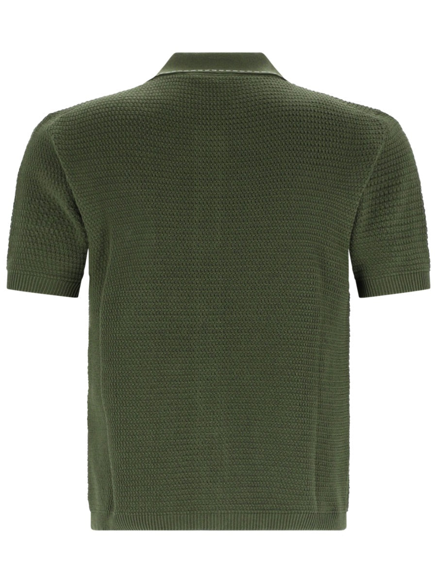 Versace Camicia In Maglia Di Cotone