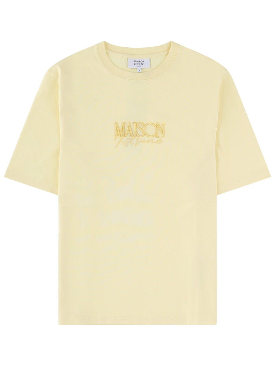 Maison Kitsuné T Shirt Con Logo
