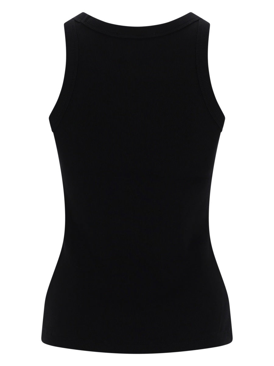 Maison Kitsuné Tank Top Con Logo
