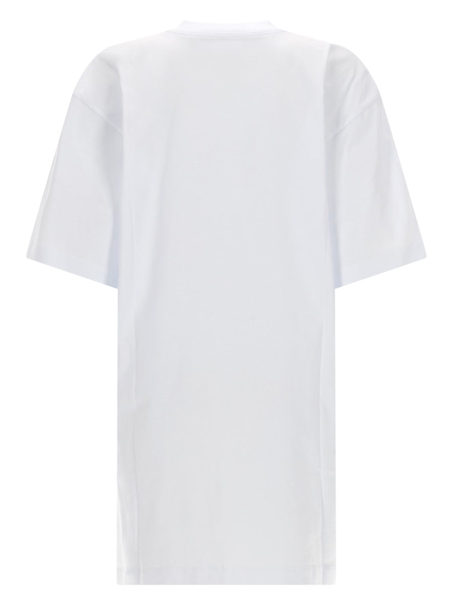 Msgm Abito T Shirt Con Logo