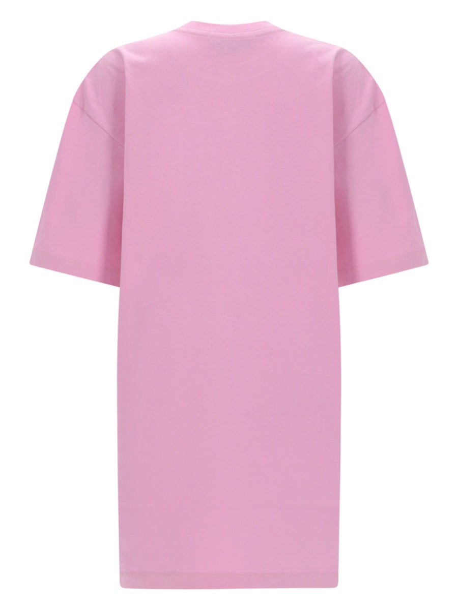 Msgm Abito T Shirt Con Logo
