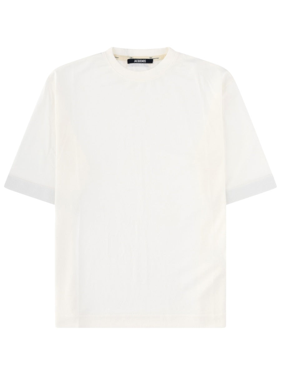 Jacquemus T Shirt In Jersey Effetto Carta