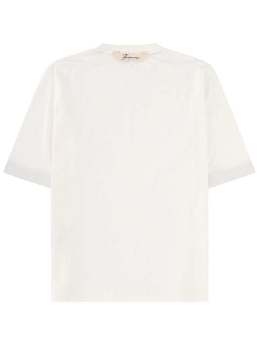 Jacquemus T Shirt In Jersey Effetto Carta