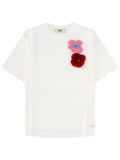 Fendi T Shirt Con Spille "Sunny Side Flowers"