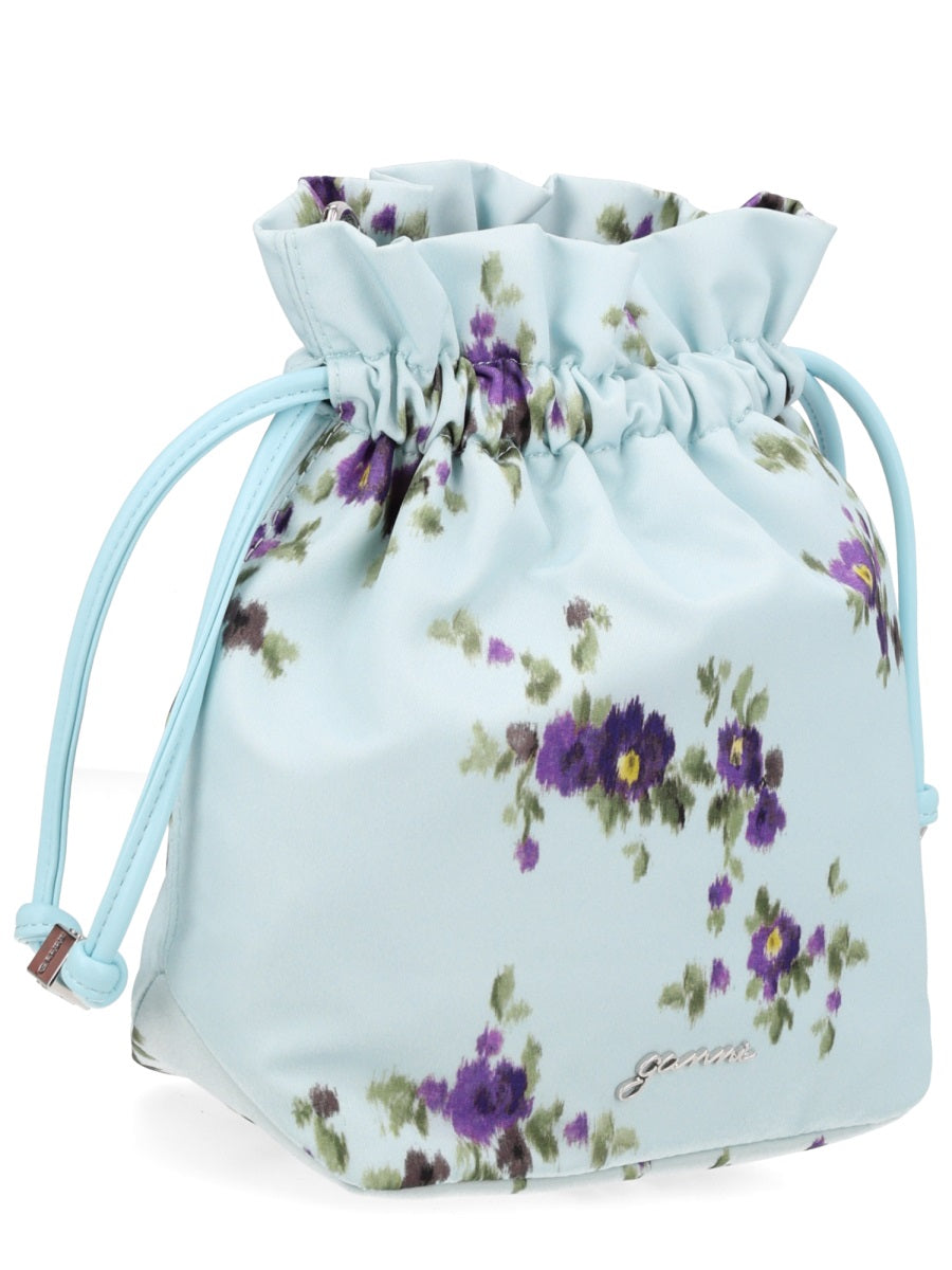 Ganni Pouch In Nylon Con Stampa