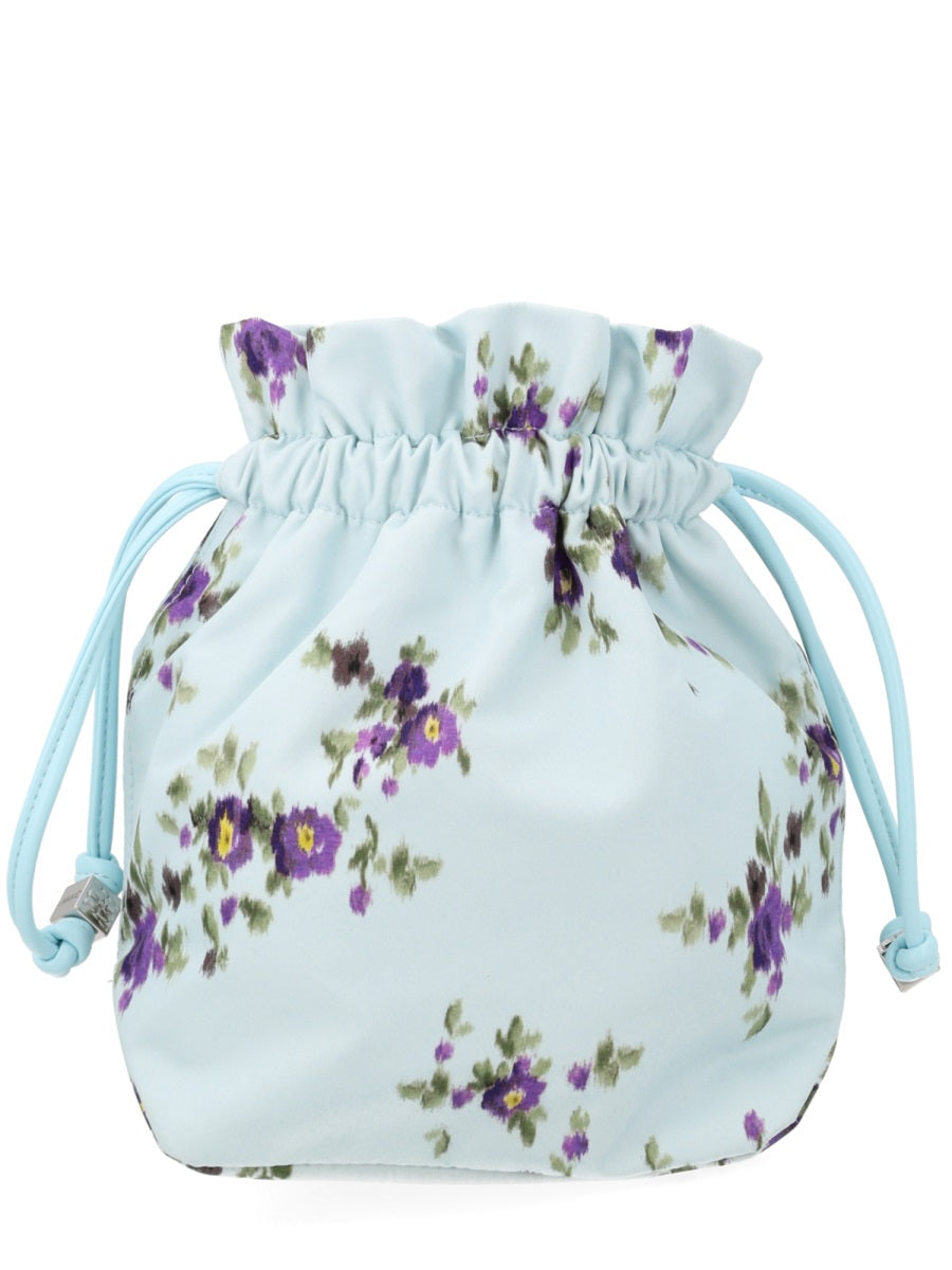 Ganni Pouch In Nylon Con Stampa