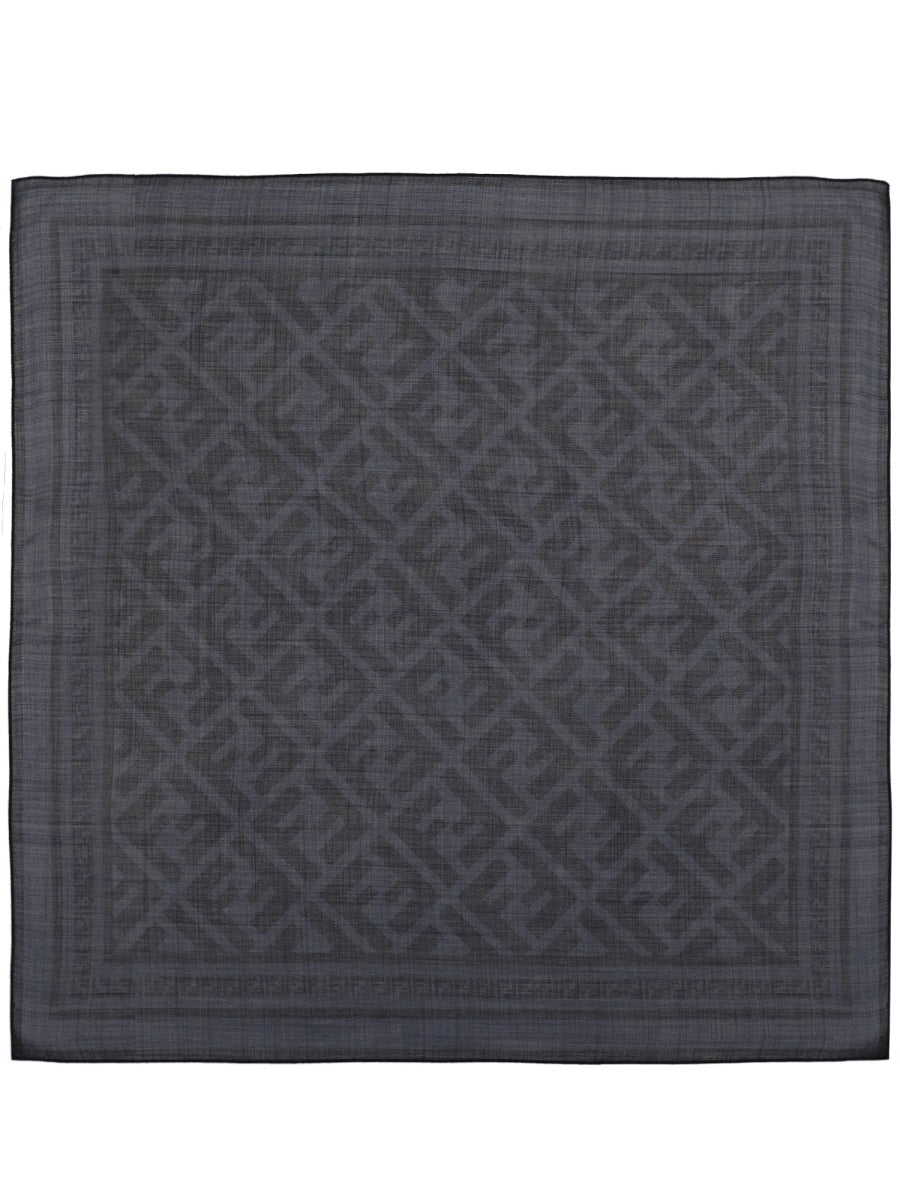 Fendi Bandana In Seta E Lana Con Motivo "Ff"