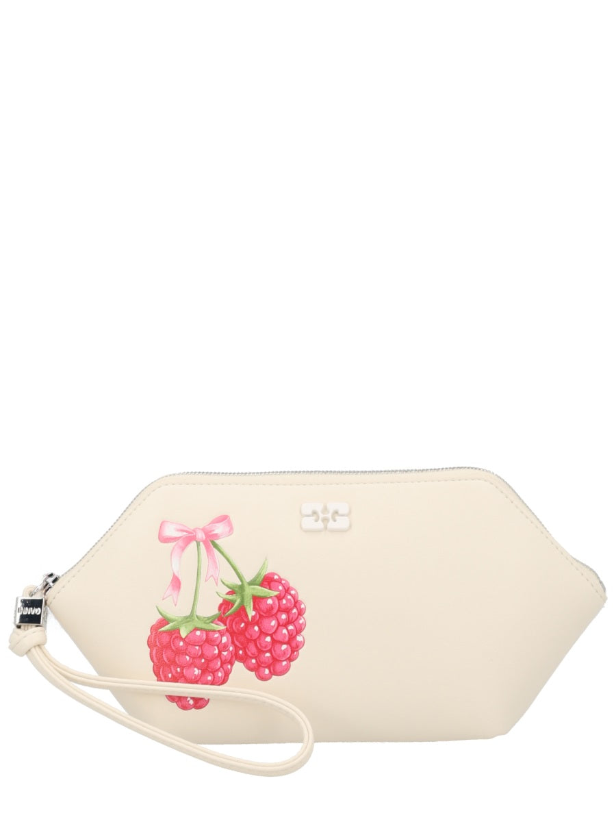 Ganni Make Up "Bou" Con Stampa Raspberry