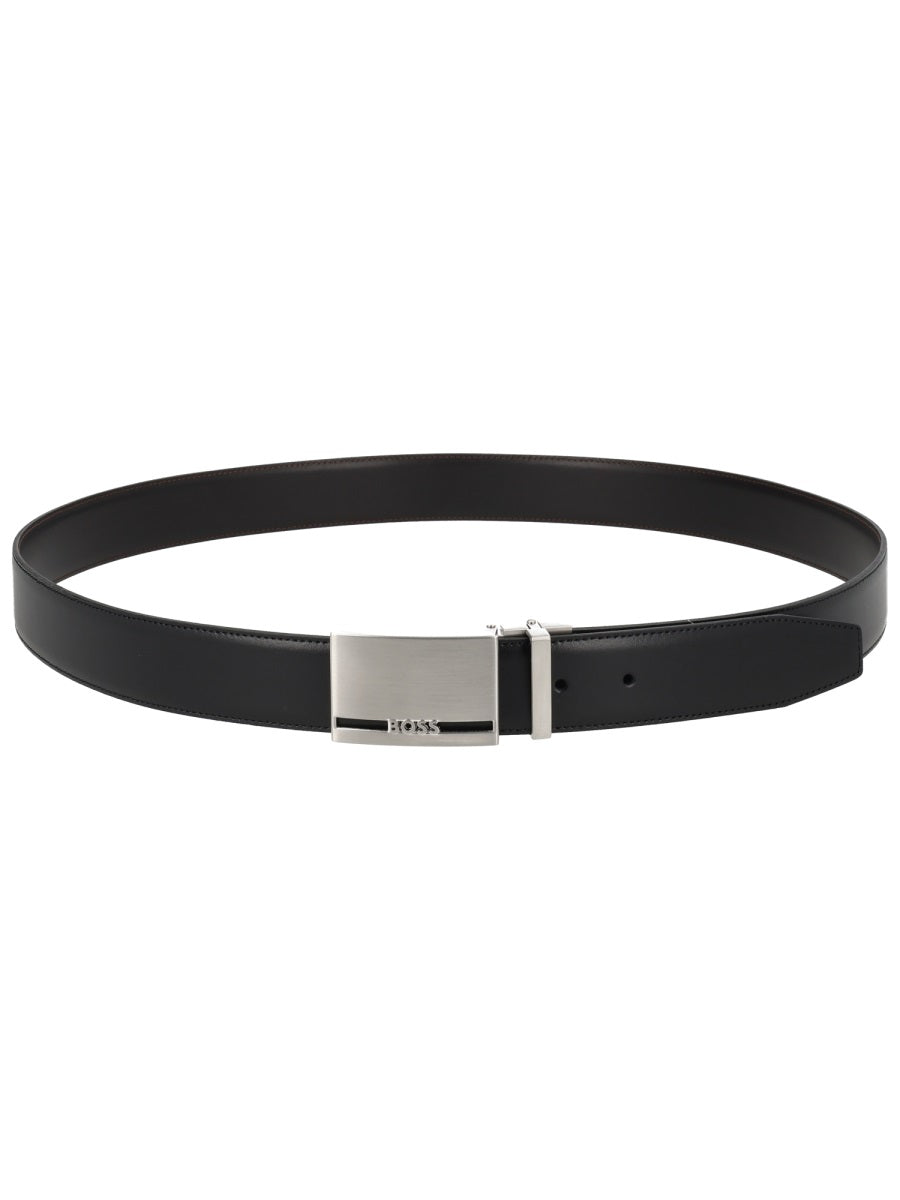 Boss Cintura In Pelle Con Fibbia