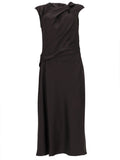 Theory Abito "Twist Bodice" In Satin