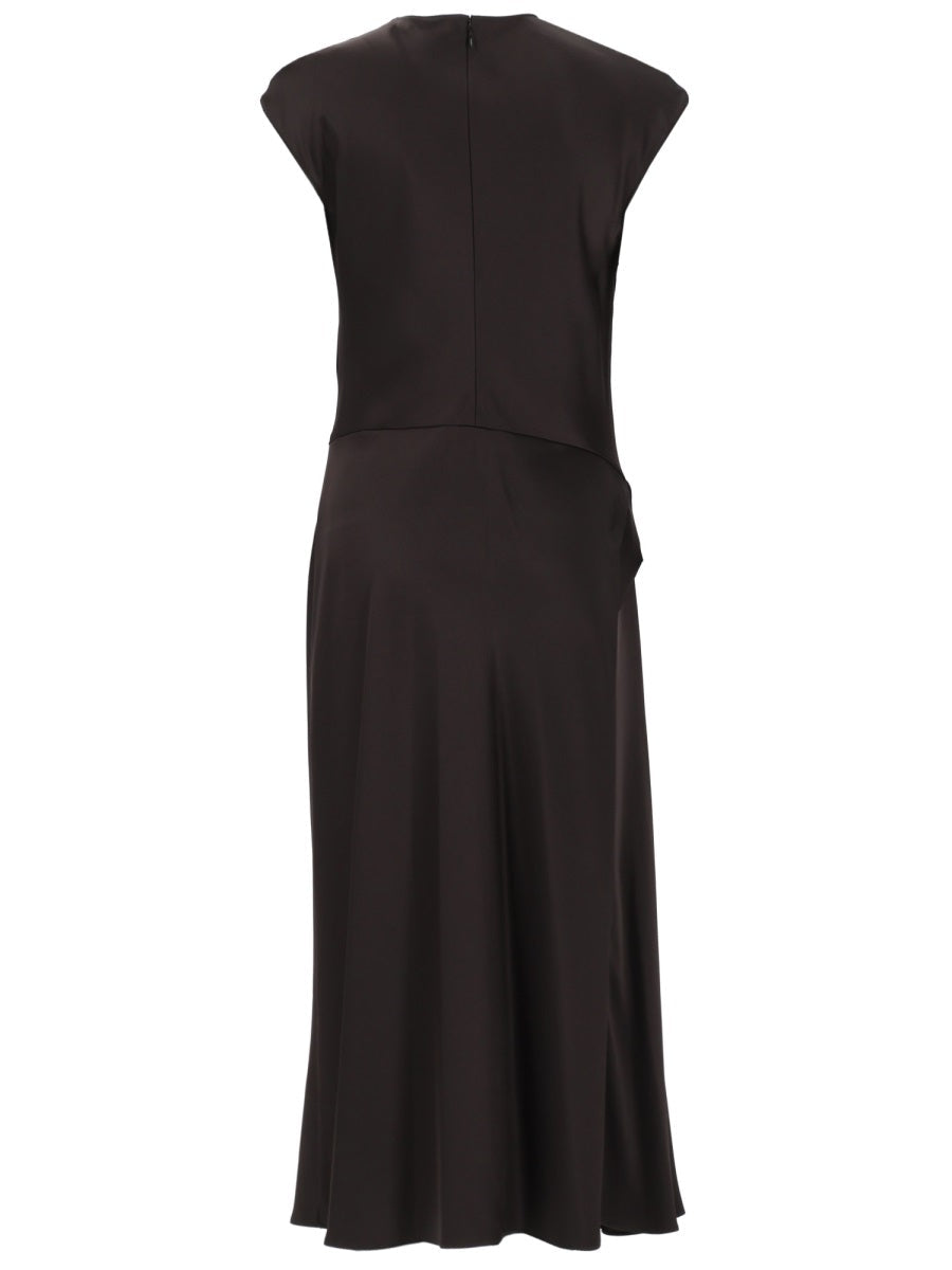 Theory Abito "Twist Bodice" In Satin