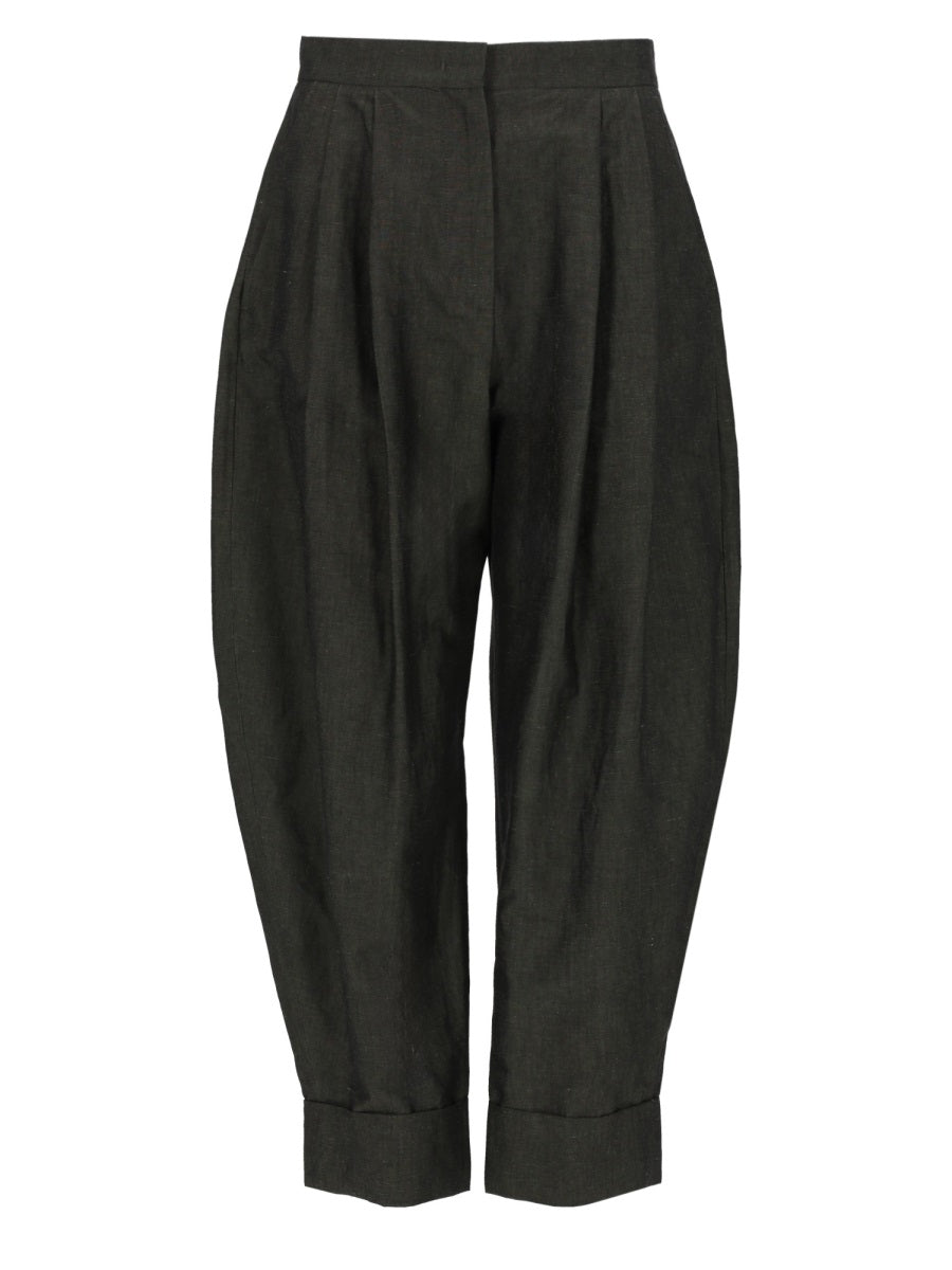 Pt Torino Pantalone "Cloe" In Lino E Cotone