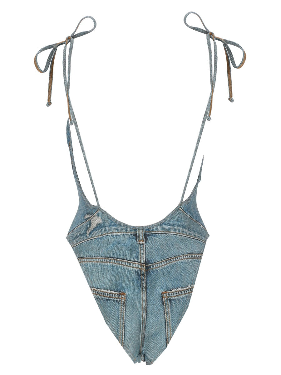 Diesel Costume Intero Effetto Denim