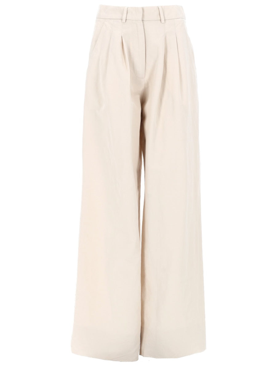 Pt Torino Pantalone "Frankie" In Lino E Cotone