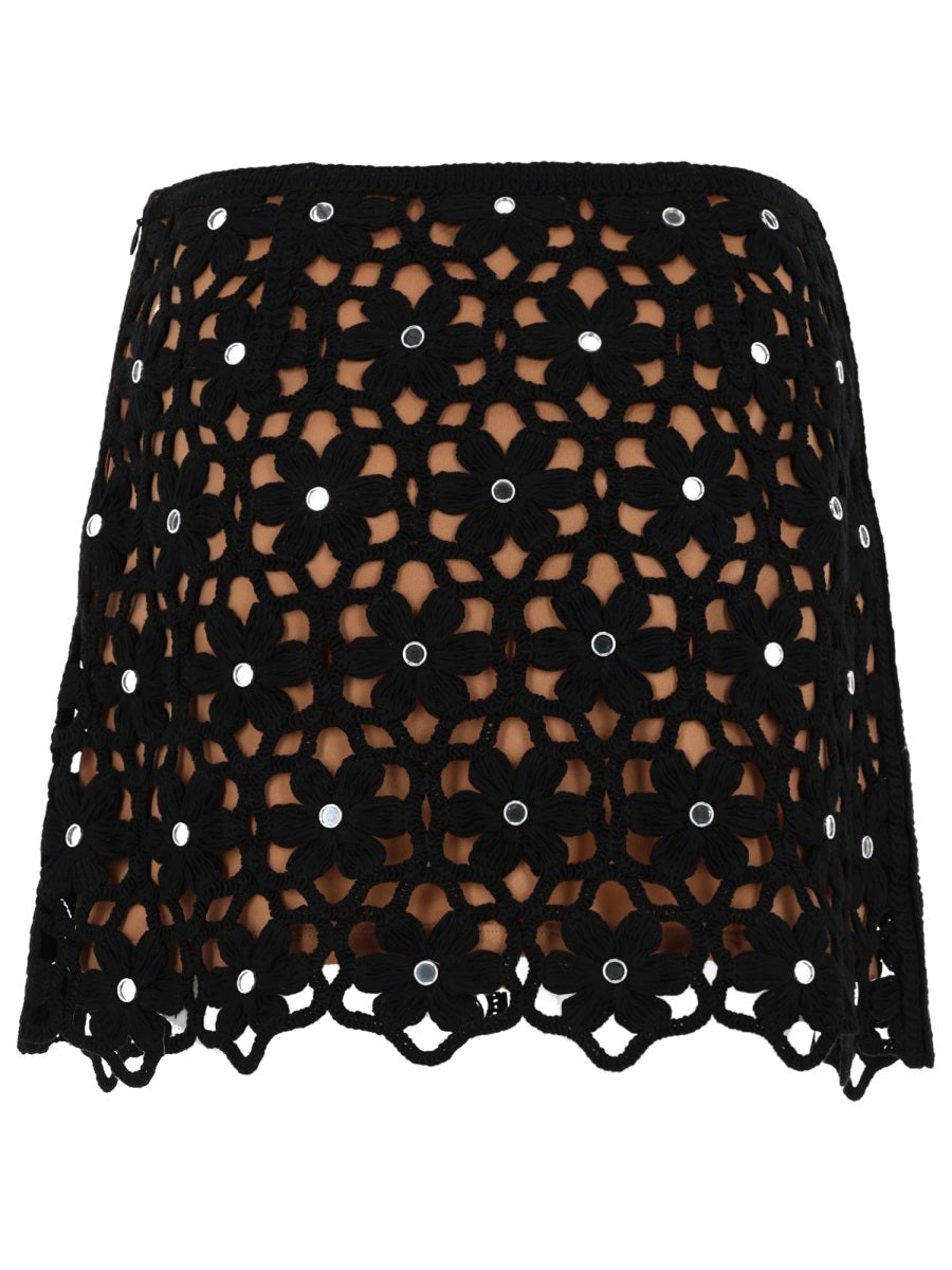 Michael By Michael Kors Gonna Crochet Con Motivo Floreale