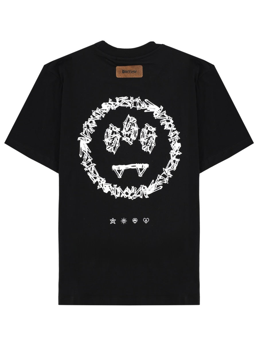 Barrow T Shirt Con Logo E Stampa