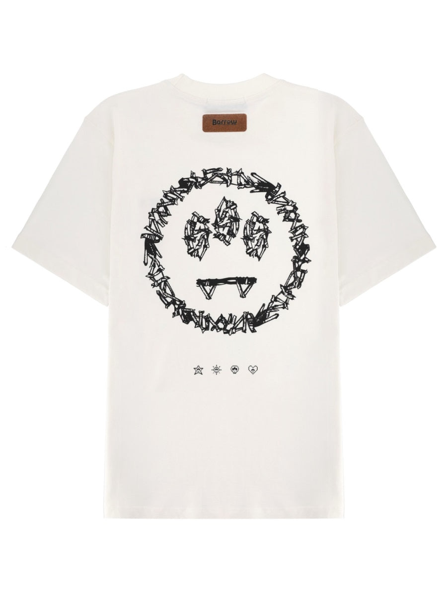 Barrow T Shirt Con Logo E Stampa