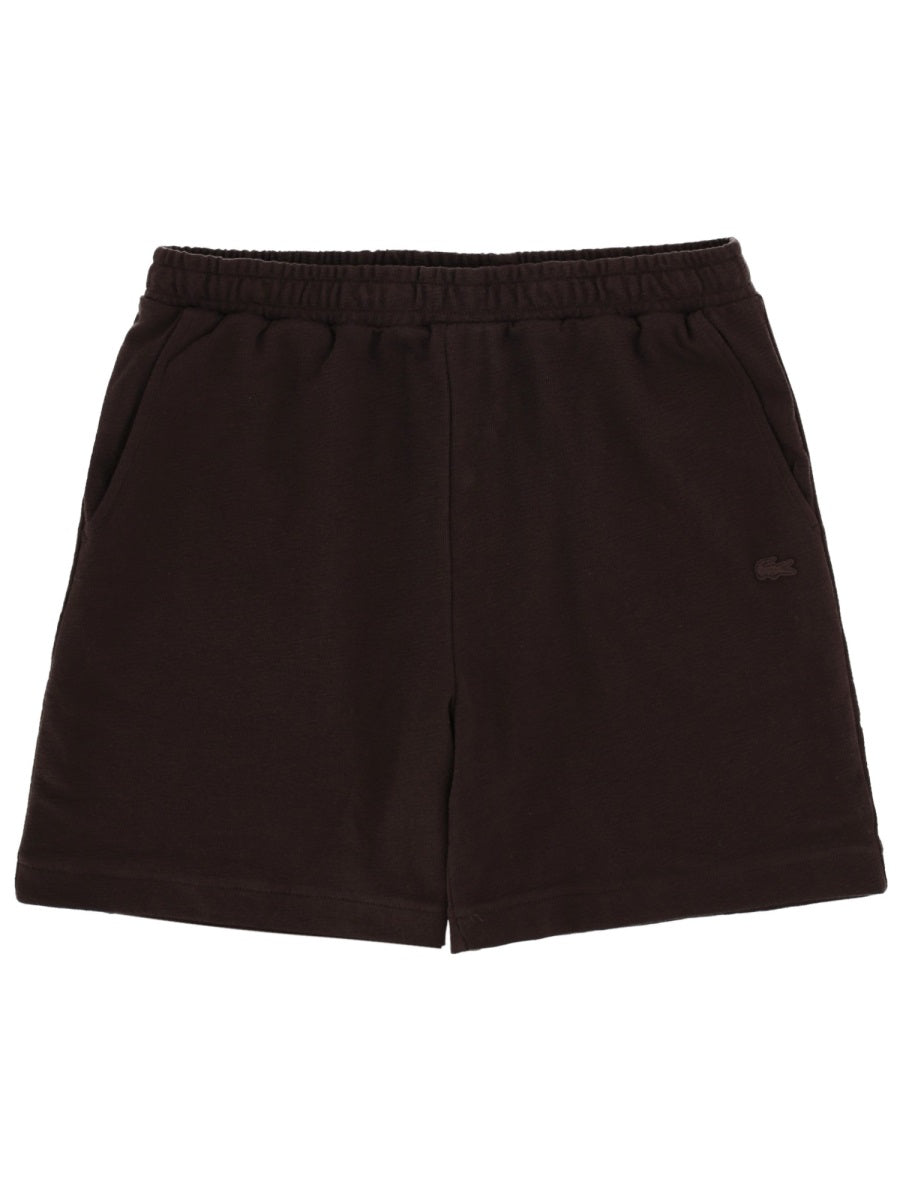 Lacoste Shorts In Cotone Con Logo
