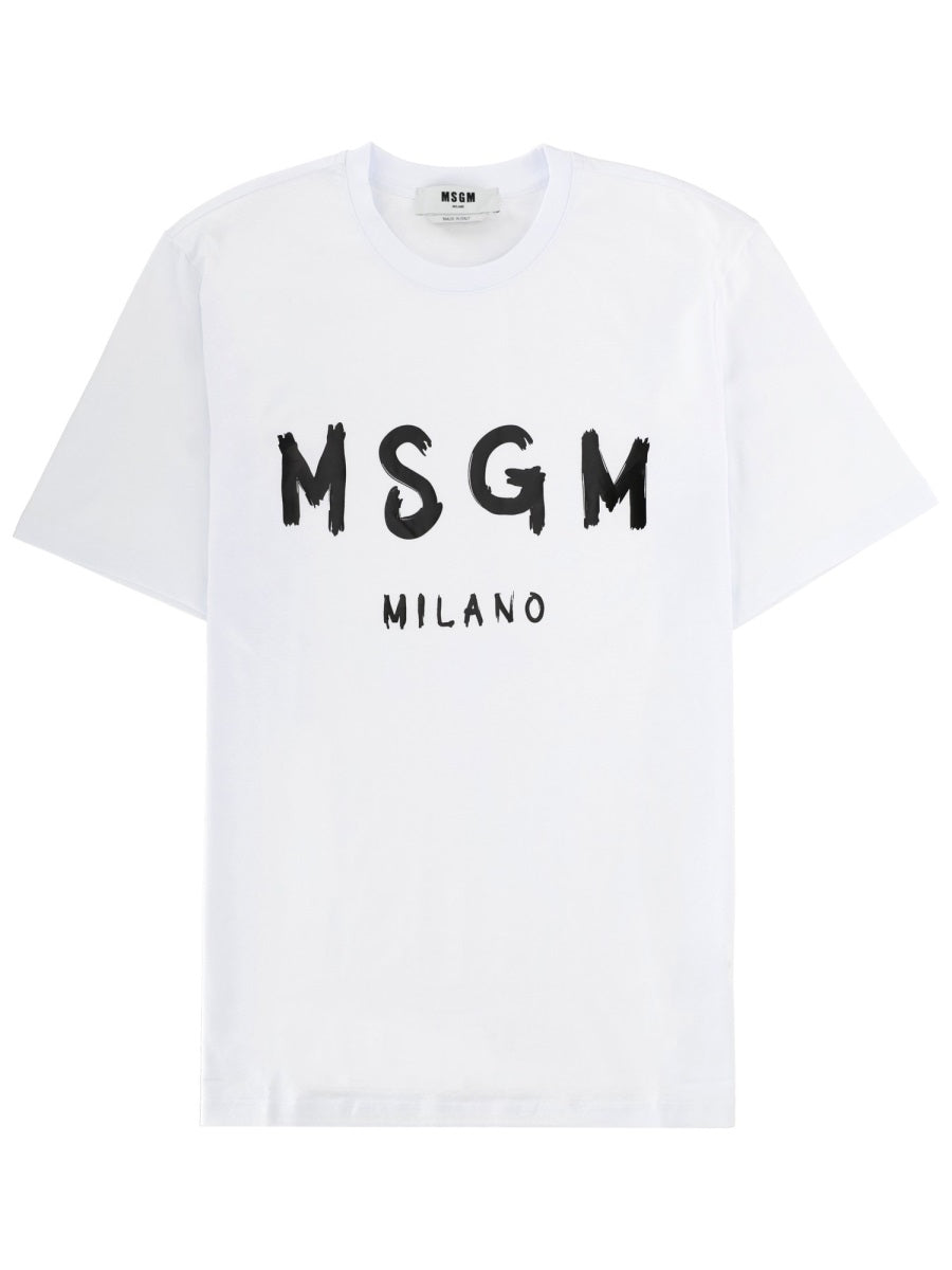 Msgm T Shirt In Cotone