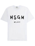Msgm T Shirt In Cotone