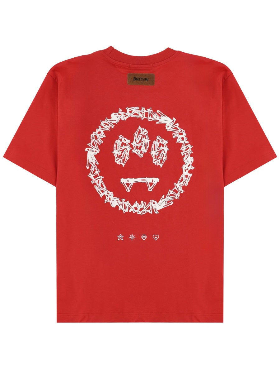 Barrow T Shirt Con Logo E Stampa