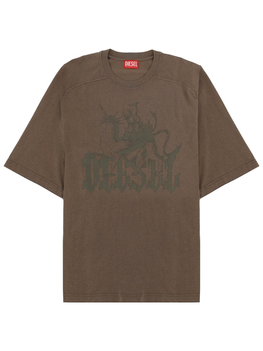 Diesel T Shirt "Jussi" Con Logo